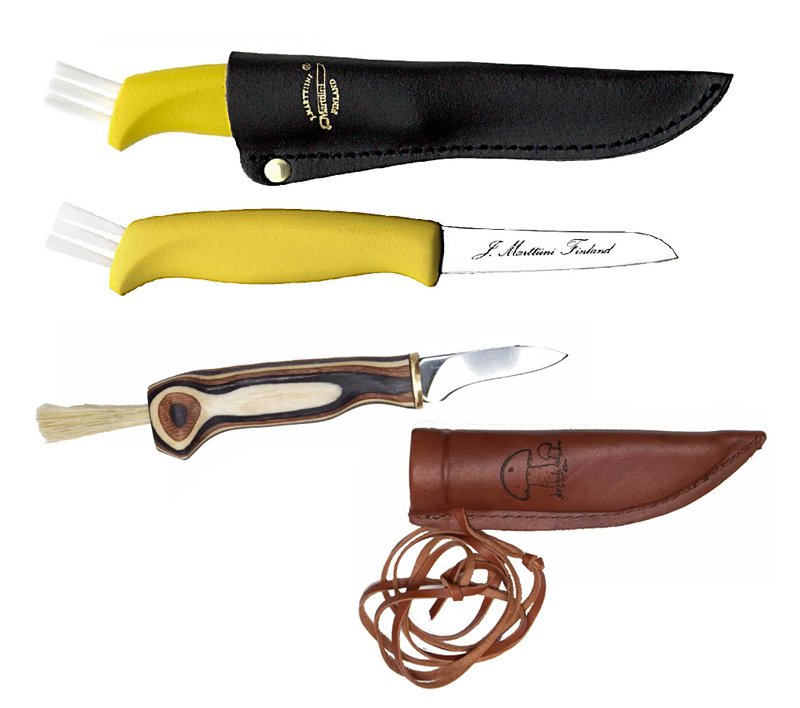 Финские модели для грибников от Marttiini (сверху) и Kero (снизу) представляют собой обычные ножи с аккуратным сведением клинка с кистями. image10.jpg