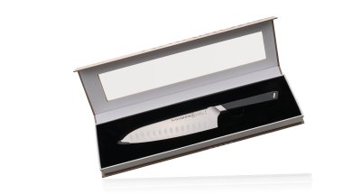 Фотография Кухонный Нож Японский Шеф Сантоку Hatamoto HVT-003B