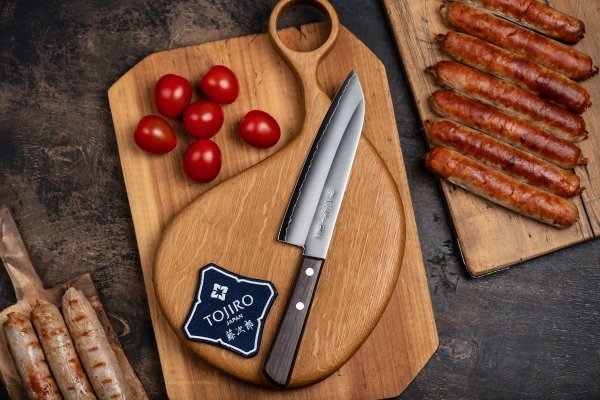 Фотография Кухонный Нож Японский Шеф Сантоку Kanetsugu 2003