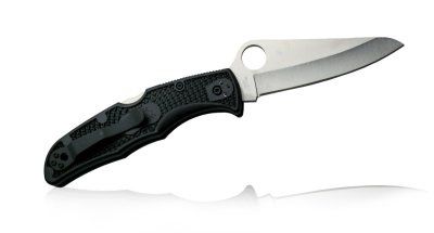 Фотография Нож складной Spyderco H1/FRN черный