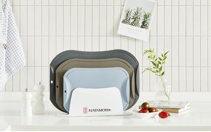 Фотография Набор разделочных досок с подставкой Hatamoto JH-2000