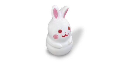 Фотография Сувенир фигурка Заяц 10 см, белый