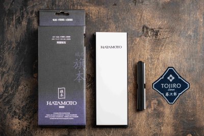 Фотография Камень точильный Hatamoto с держателем угла заточки HT1011