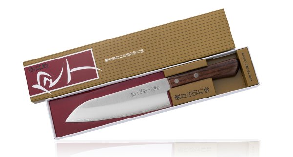 Фотография Кухонный Нож Японский Шеф Сантоку Kanetsugu 2003