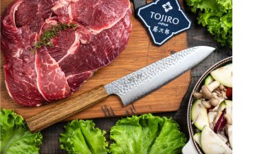 Фотография Кухонный Нож Японский Шеф Сантоку Kanetsugu 6302